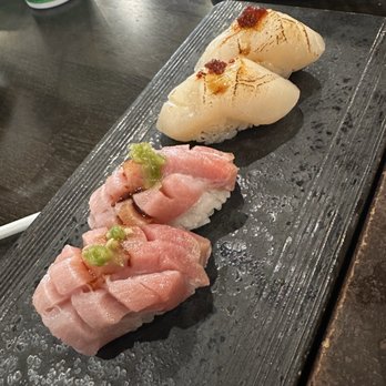 Sushi Yume - Otoro and scallop nigiri - Japanese Near Me - Round Rock, Texas Sushi Yume - Otoro and scallop nigiri - Japanese Near Me - Round Rock, Texas