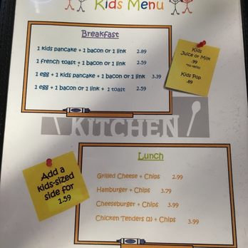 Anita's Diner - a menu for kids menu - Breakfast & Brunch Near Me - Pendleton, Indiana