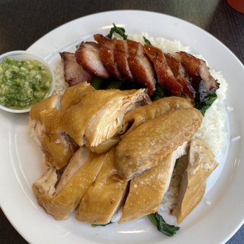 Sandy's Cafe - Ginger Onion Chicken and Char Siu Rice - Cantonese Near Me - Honolulu, Hawaii Sandy's Cafe - Ginger Onion Chicken and Char Siu Rice - Cantonese Near Me - Honolulu, Hawaii