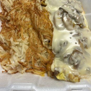 Benbrook Cafe - Bacon, mushroom and Swiss omelette and hash browns - Cafes Near Me - Fort Worth, Texas Benbrook Cafe - Bacon, mushroom and Swiss omelette and hash browns - Cafes Near Me - Fort Worth, Texas