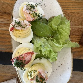 Monkeypod Kitchen - Lobster Deviled Eggs - New American Near Me - Lahaina, Hawaii