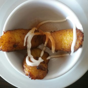 OBRA HandBakery - Cuban style plantains topped with house made sour cream and cinnamon. - Latin American Near Me - Long Beach, California