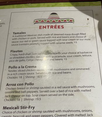Menu photo 4 Mexicali Cantina Grill - Holden Holden, MA