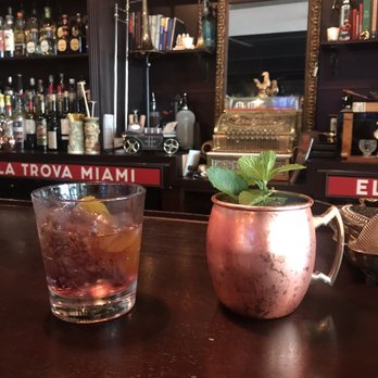 Cafe La Trova - Vodka with chambord , brujamule - Cocktail Bars Near Me - Miami, Florida