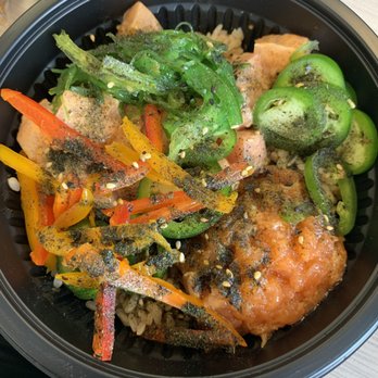 Fish Poke - Poke bowl with spicy salmon, Yellowtail, and Red Snapper - Poke Near Me - Boise, Idaho