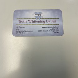 Teeth Whitening by Jill - Business card