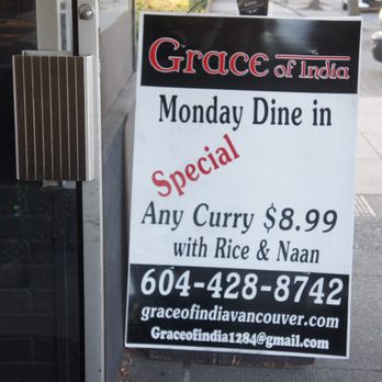 Grace of India - Sign - Indian Near Me - Vancouver, British Columbia Grace of India - Sign - Indian Near Me - Vancouver, British Columbia