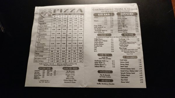 Menu photo 4 Coaches Corner Pizza Conrad, MT Menu photo 4 Coaches Corner Pizza Conrad, MT