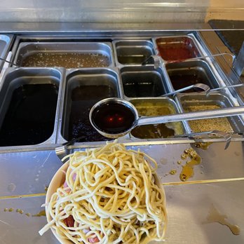 Gobi Mongolian Grill - Sauce bar... a bit messy and dirty - Mongolian Near Me - San Jose, California Gobi Mongolian Grill - Sauce bar... a bit messy and dirty - Mongolian Near Me - San Jose, California