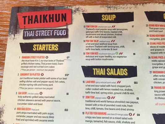 Menu photo 2 Thaikhun Manchester, XGM