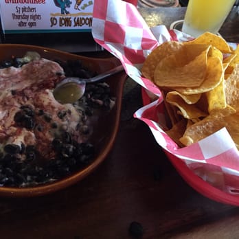So Long Saloon - Chipotle raspberry bean dip with chips! - Bars Near Me - Manhattan, Kansas So Long Saloon - Chipotle raspberry bean dip with chips! - Bars Near Me - Manhattan, Kansas
