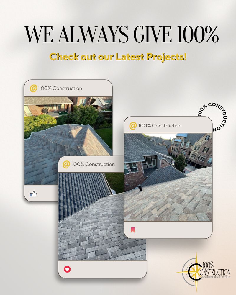 Slide of 100% Construction