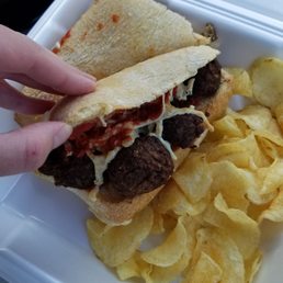 Vegan meatball sub