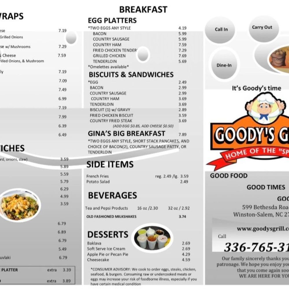 Goody's Grill - Diners Near Me - Winston-Salem, North Carolina