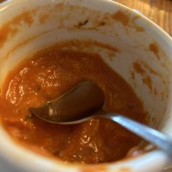 Banyans on the Green - Tomato Bisque. Thick but good flavor. I dug in so fast almost forgot a picture.