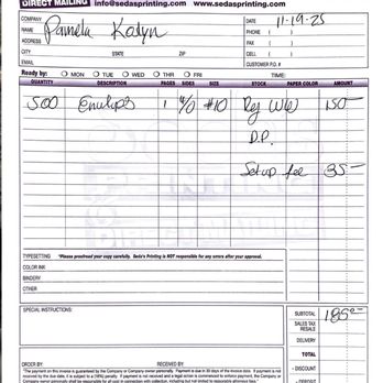 Seda's Printing and Direct Mailing - $185 - Printing Services Near Me - Los Angeles, California Seda's Printing and Direct Mailing - $185 - Printing Services Near Me - Los Angeles, California