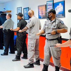 The Training Point - Security officer trainees taking the MEB (Monadnock Expandable Baton) course.