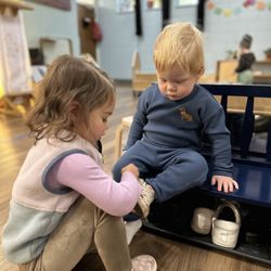 Stepping Stones Montessori School - Toddler Program ages 12 - 36 months offers child-centered a classroom where students grow into confident, curious, and adaptable learners.