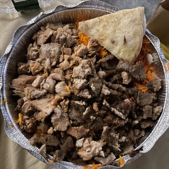 The Halal Guys - First incorrect dish of Chicken & Beef Gyro Platter - Middle Eastern Near Me - Union, New Jersey The Halal Guys - First incorrect dish of Chicken & Beef Gyro Platter - Middle Eastern Near Me - Union, New Jersey