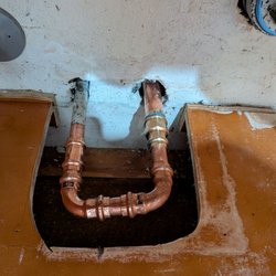 Carter Plumbing & Heating - Luke replaced plex with copper when installing new sillcock hose bib.