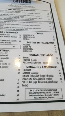 Menu photo 4 La Tenda Buenos Aires, C