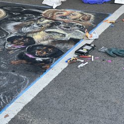 Reno Chalk Art & Music Festival - Dogs.. lol..