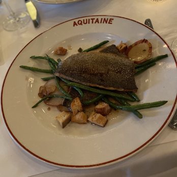 Aquitaine - Rainbow Trout Grenobloise - Desserts Near Me - Boston, Massachusetts
