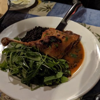 Bistro Moulin - Duck confit - nice balance of flavor - Wine Bars Near Me - Monterey, California