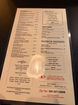 Menu photo 1 The Pizzeria on Pine Jersey City, NJ