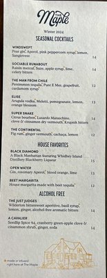 Menu photo 8 The Maple Seattle, WA Menu photo 8 The Maple Seattle, WA