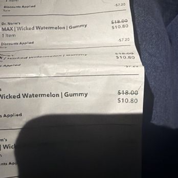 Off The Charts - Receipt - Cannabis Dispensaries Near Me - Oxnard, California