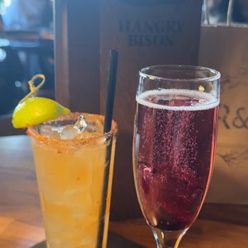 The Hangry Bison - Spicy Margarita and Hibiscus Spritz - Burgers Near Me - Winter Garden, Florida The Hangry Bison - Spicy Margarita and Hibiscus Spritz - Burgers Near Me - Winter Garden, Florida
