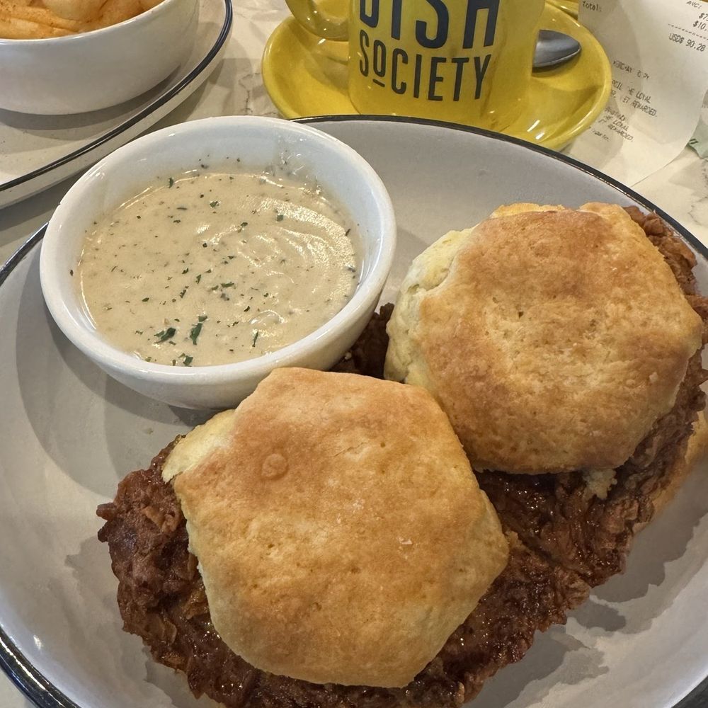 Dish Society - Chicken & Biscuits *spicy - Breakfast & Brunch Near Me - Houston, Texas