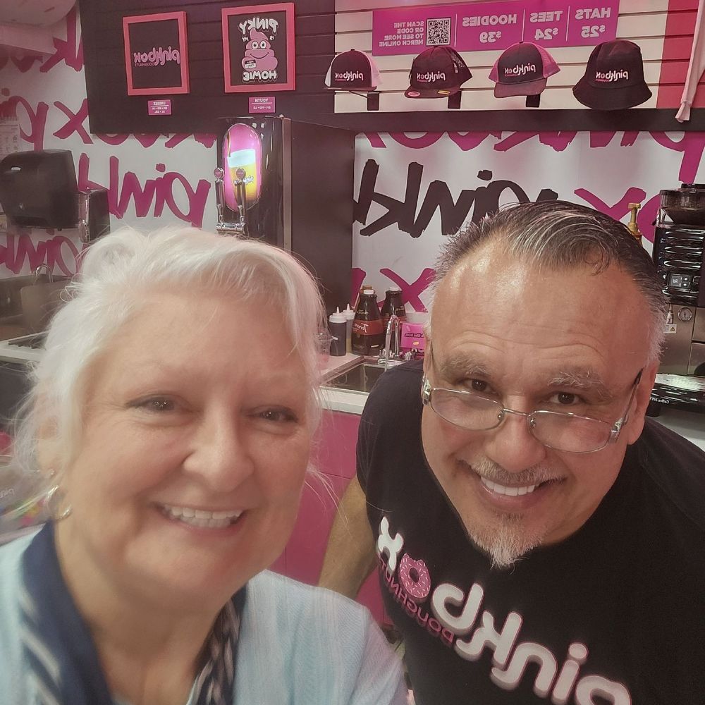 Pinkbox Doughnuts - The owner Joseph and me , what a wonderful host! - Donuts Near Me - Laughlin, Nevada