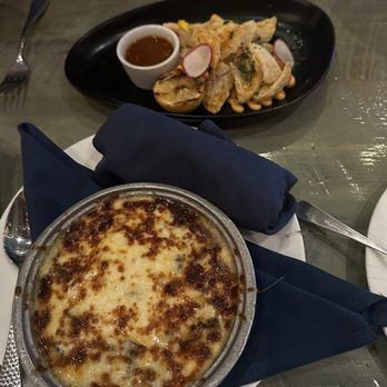 Caracol - Queso flameado, CHICHARRN DE CALAMAR - Seafood Near Me - Houston, Texas