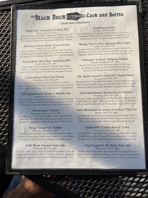 Menu photo 1 The Black Duck Cask and Bottle Issaquah, WA Menu photo 1 The Black Duck Cask and Bottle Issaquah, WA