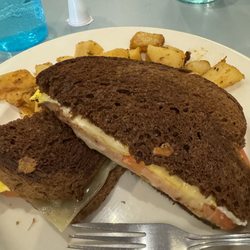 Johnny Jacks Restaurant - Fried egg grilled cheese with tomato on rye