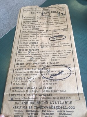 Menu photo 7 Brown Bag Deli Houston, TX Menu photo 7 Brown Bag Deli Houston, TX