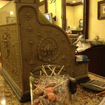 Fred's Barber Shoppe - Check out the old time register! But my kids will say the lollipops are much more important. - Barbers Near Me - Lake Forest, Illinois