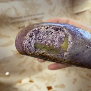 Ced Coffee & Donut - Ube sweet potato bagel - Coffee & Tea Near Me - Westminster, California Ced Coffee & Donut - Ube sweet potato bagel - Coffee & Tea Near Me - Westminster, California