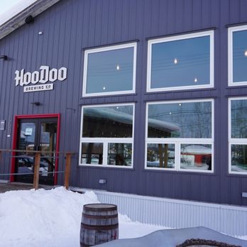 HooDoo Brewing Company - Front of the building / view from fire pit outside - Breweries Near Me - Fairbanks, Alaska HooDoo Brewing Company - Front of the building / view from fire pit outside - Breweries Near Me - Fairbanks, Alaska