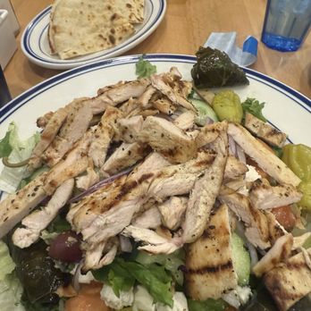 Lefteris Gyro IV - Greek salad with grilled chicken - Greek Near Me - Pleasantville, New York Lefteris Gyro IV - Greek salad with grilled chicken - Greek Near Me - Pleasantville, New York