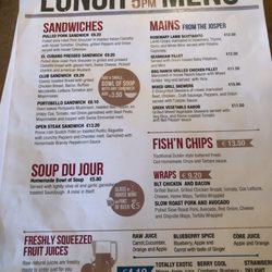 Fabbrica - Lunch menu
