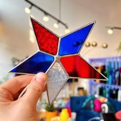 Colorado Glass Works - A patriotic star from our 1 Day Class!