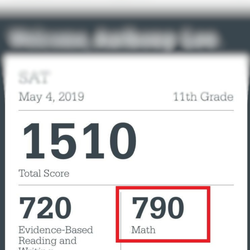 George Chiou Test Prep and Tutoring - 140pt Improvement in SAT Math (May 2019)