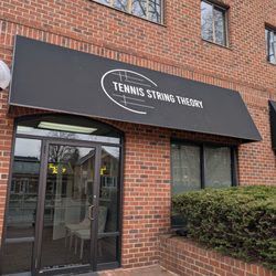 Tennis String Theory - Street entrance/view. Washington St. Falls church Va  Next to bus stop.
