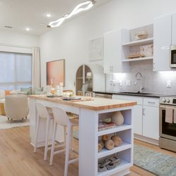 Ello House - Kitchen with Butcher Block Island