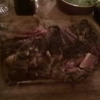 Robert et Louise - "Before" when the steak for 3 persons just arrived.  Oh sooo yummy!/ Miam miam! - French Near Me - Paris, 75