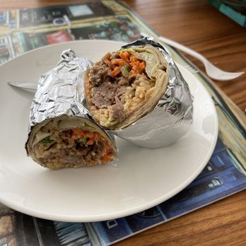 Blue Saigon - Sweet and salty pulled pork burrito - Asian Fusion Near Me - Pittsburg, California