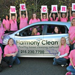 Harmony Clean - Team spirit during Pinktober Breast Cancer Awareness month.